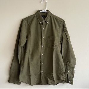 J Crew Green Flannel Long Sleeve Workshirt (Slim)